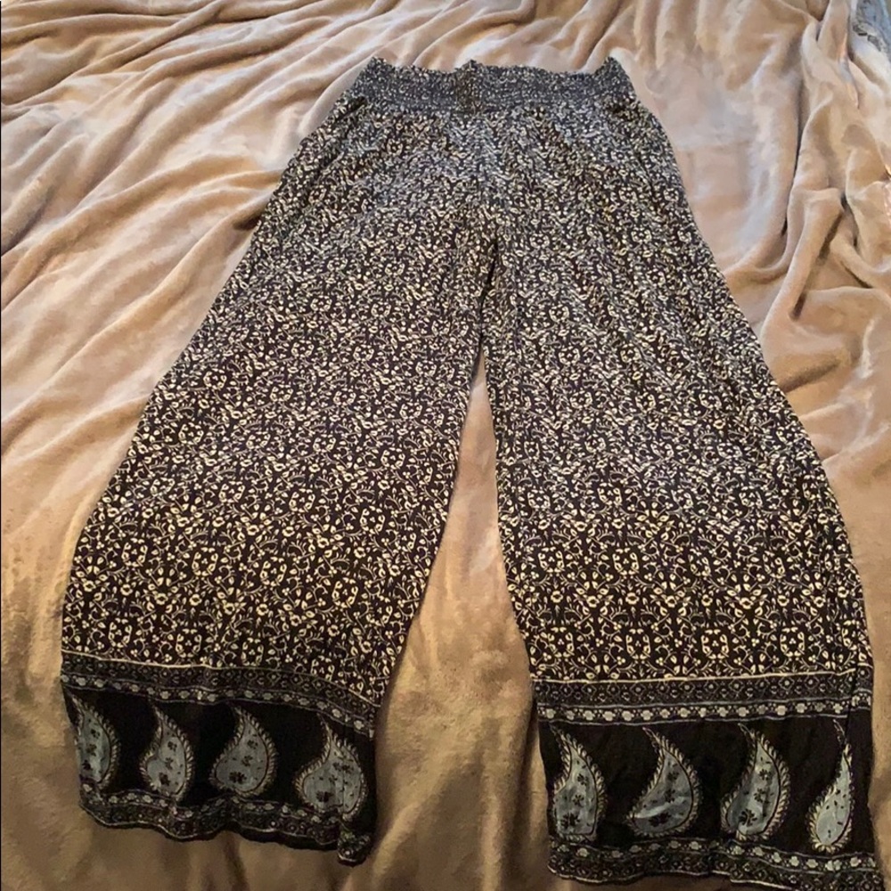 flowy wide-leg pants